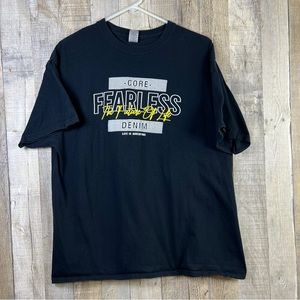 Gildan Heavy Cotton Size XL Short Sleeve Crewneck T-Shirt Core Denim